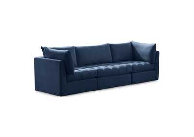 Image for Jacob Navy Velvet Modular Sofa