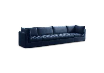 Image for Jacob Navy Velvet Modular Sofa