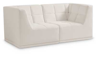 Relax Cream Velvet Modular Sofa