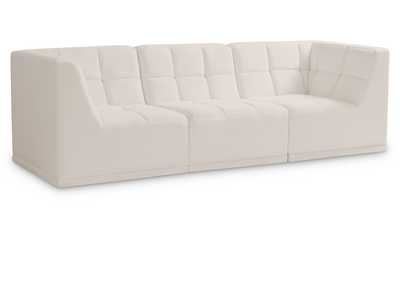 Relax Cream Velvet Modular Sofa