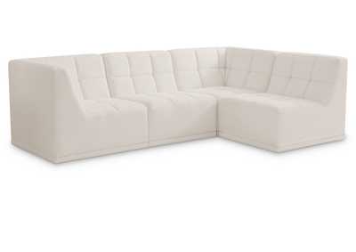 Relax Cream Velvet Modular Sectional