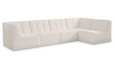 Relax Cream Velvet Modular Sectional