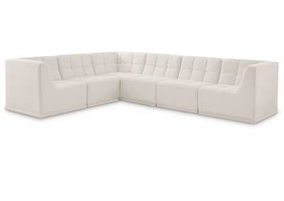 Relax Cream Velvet Modular Sectional