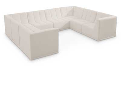 Relax Cream Velvet Modular Sectional