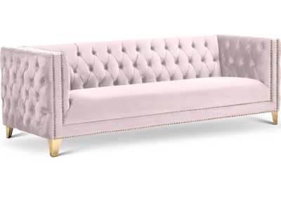 Michelle Pink Velvet Sofa