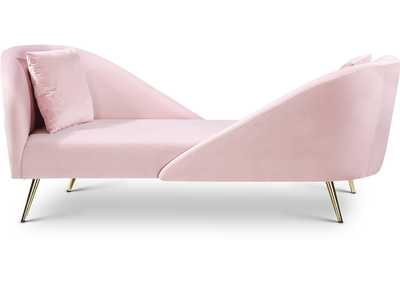 Image for Nolan Pink Velvet Chaise