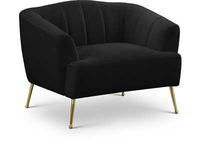 Tori Black Velvet Chair