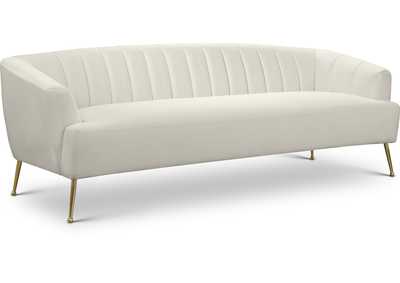 Tori Cream Velvet Sofa