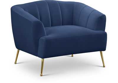 Tori Navy Velvet Chair