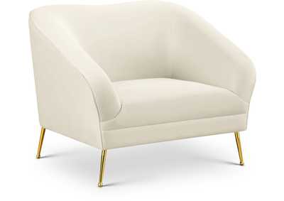 Hermosa Cream Velvet Chair