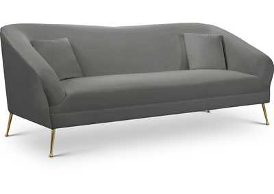 Image for Hermosa Grey Velvet Sofa