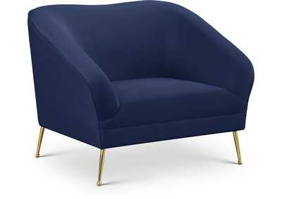 Image for Hermosa Navy Velvet Chair