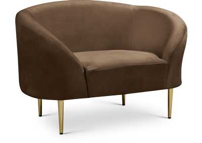 Image for Ritz Brown Velvet Chair