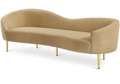 Image for Ritz Camel Velvet Sofa