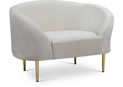 Ritz Cream Velvet Chair