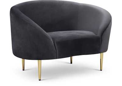 Image for Ritz Grey Velvet Chair