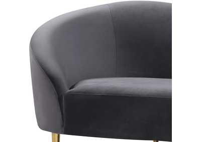 Image for Ritz Grey Velvet Sofa and Loveseat