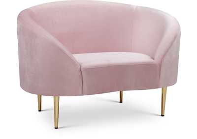 Ritz Pink Velvet Chair