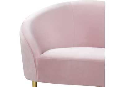 Ritz Pink Velvet Sofa and Loveseat