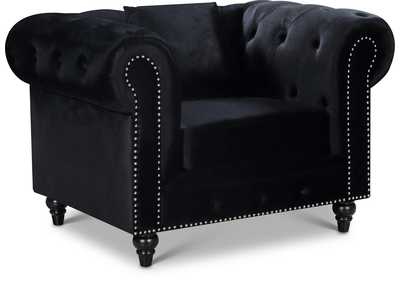 Image for Chesterfield Black Velvet Chair