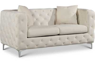 Image for Scarlett Cream Velvet Loveseat