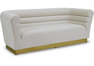 Bellini Cream Velvet Sofa