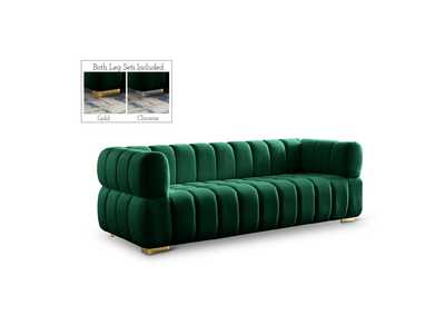 Gwen Green Velvet Sofa