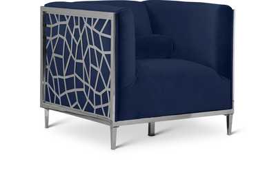 Image for Opal Navy Velvet Chair