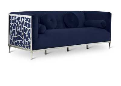 Image for Opal Navy Velvet Sofa