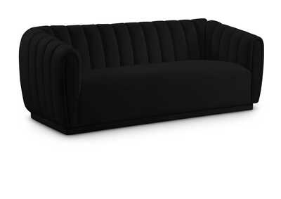 Dixie Black Velvet Sofa