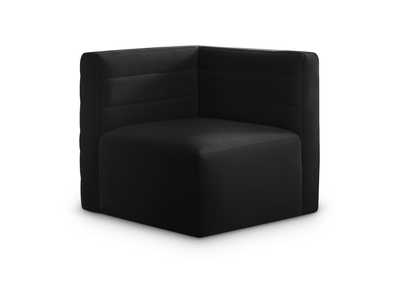 Quincy Black Velvet Modular Corner Chair