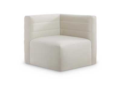 Image for Quincy Cream Velvet Modular Corner Chair