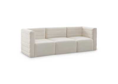 Quincy Cream Velvet Modular Sofa