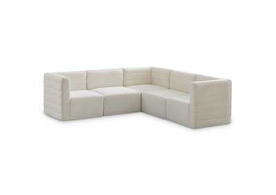 Quincy Cream Velvet Modular Sectional