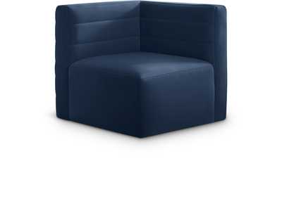 Image for Quincy Navy Velvet Modular Corner Chair