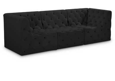 Image for Tuft Black Velvet Modular Sofa