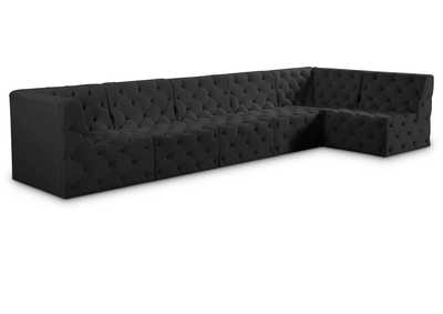 Image for Tuft Black Velvet Modular Sectional