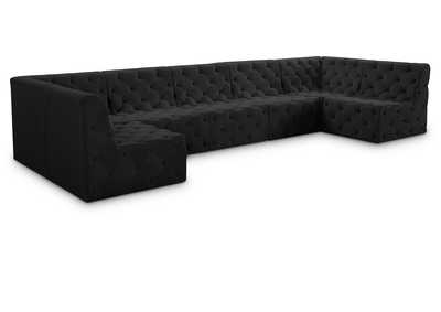 Image for Tuft Black Velvet Modular Sectional