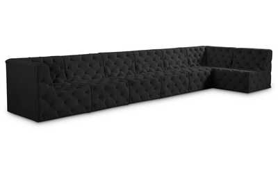 Image for Tuft Black Velvet Modular Sectional