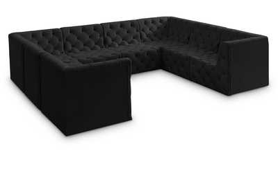 Image for Tuft Black Velvet Modular Sectional