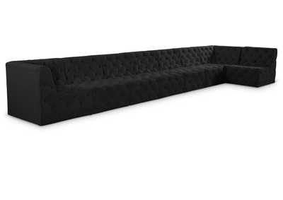 Image for Tuft Black Velvet Modular Sectional