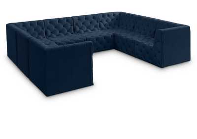 Image for Tuft Navy Velvet Modular Sectional