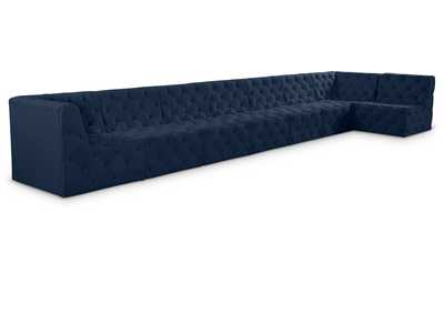 Image for Tuft Navy Velvet Modular Sectional