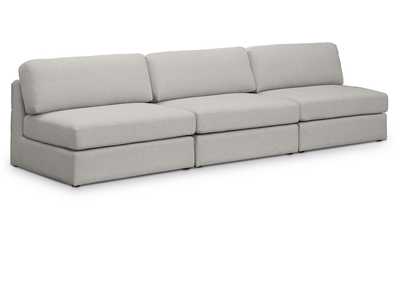 Image for Beckham Beige Durable Linen Textured Fabric Modular Sofa