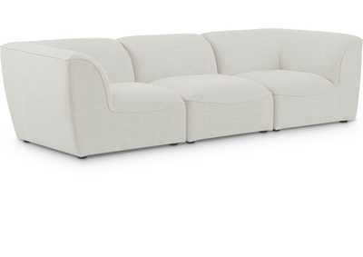 Image for Miramar Cream Durable Linen Textured Modular Sofa