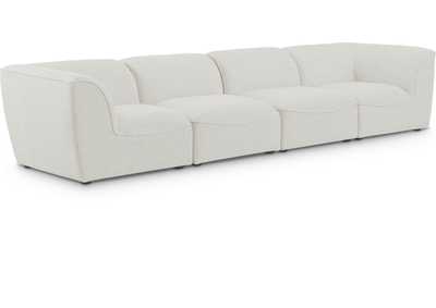 Image for Miramar Cream Durable Linen Textured Modular Sofa