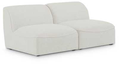 Image for Miramar Cream Durable Linen Textured Modular Sofa