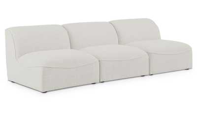 Image for Miramar Cream Durable Linen Textured Modular Sofa