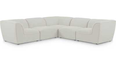 Image for Miramar Cream Durable Linen Textured Modular Sectional