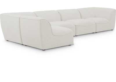 Image for Miramar Cream Durable Linen Textured Modular Sectional